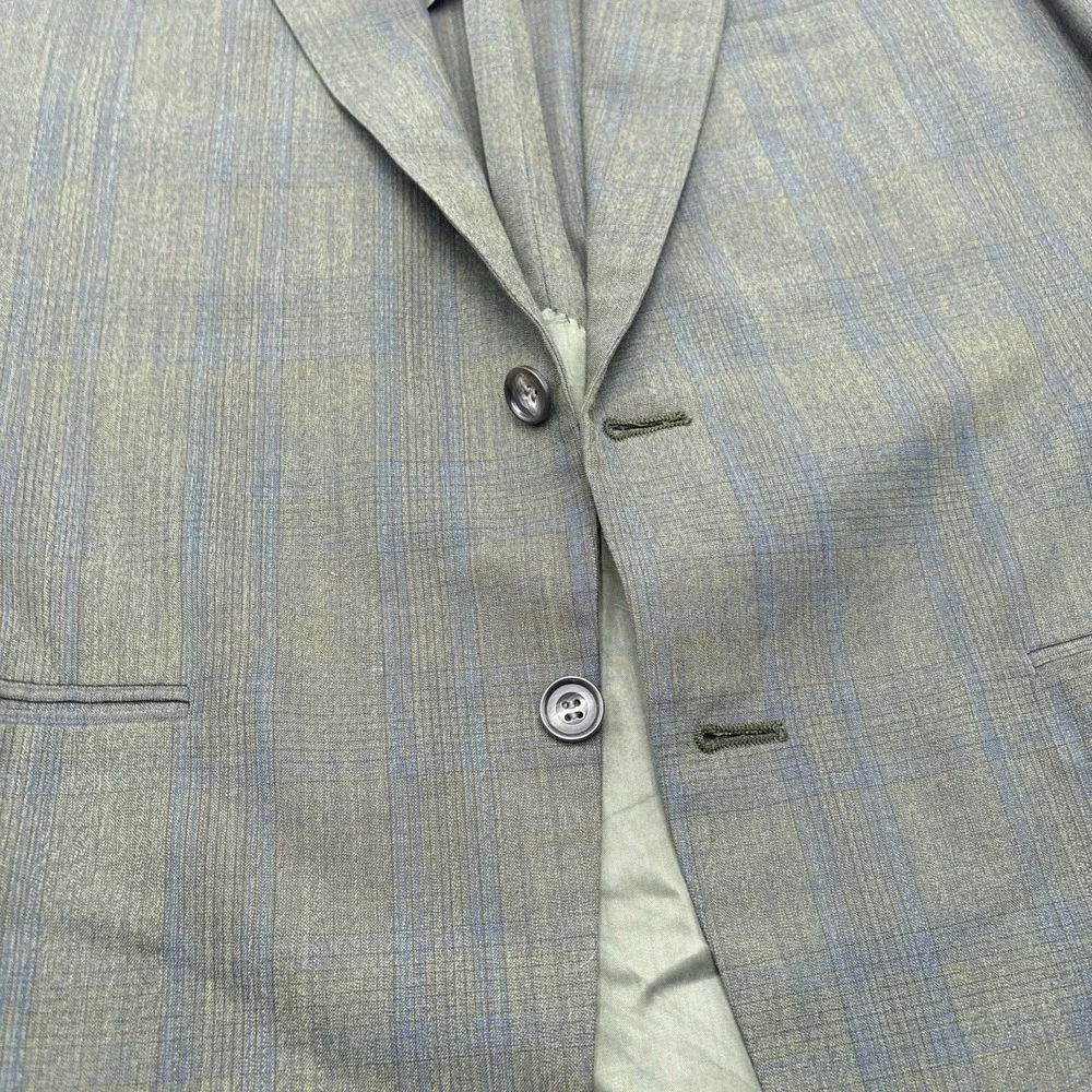 VTG Kingsridge Custom Fabric Campbells Southern California Blazer Mens 42R Green